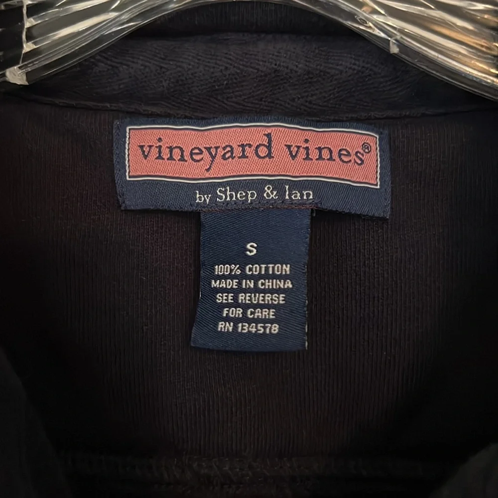 Vineyard Vines 3/4 Zip Shep Shirt, Navy, Men’s S - Picture 5 of 9